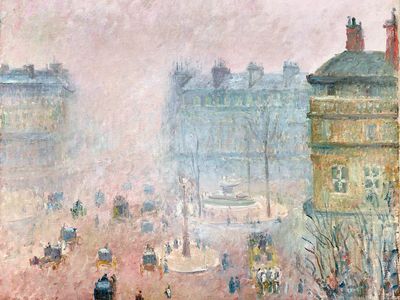 Place du Theatre Francais: Fog.