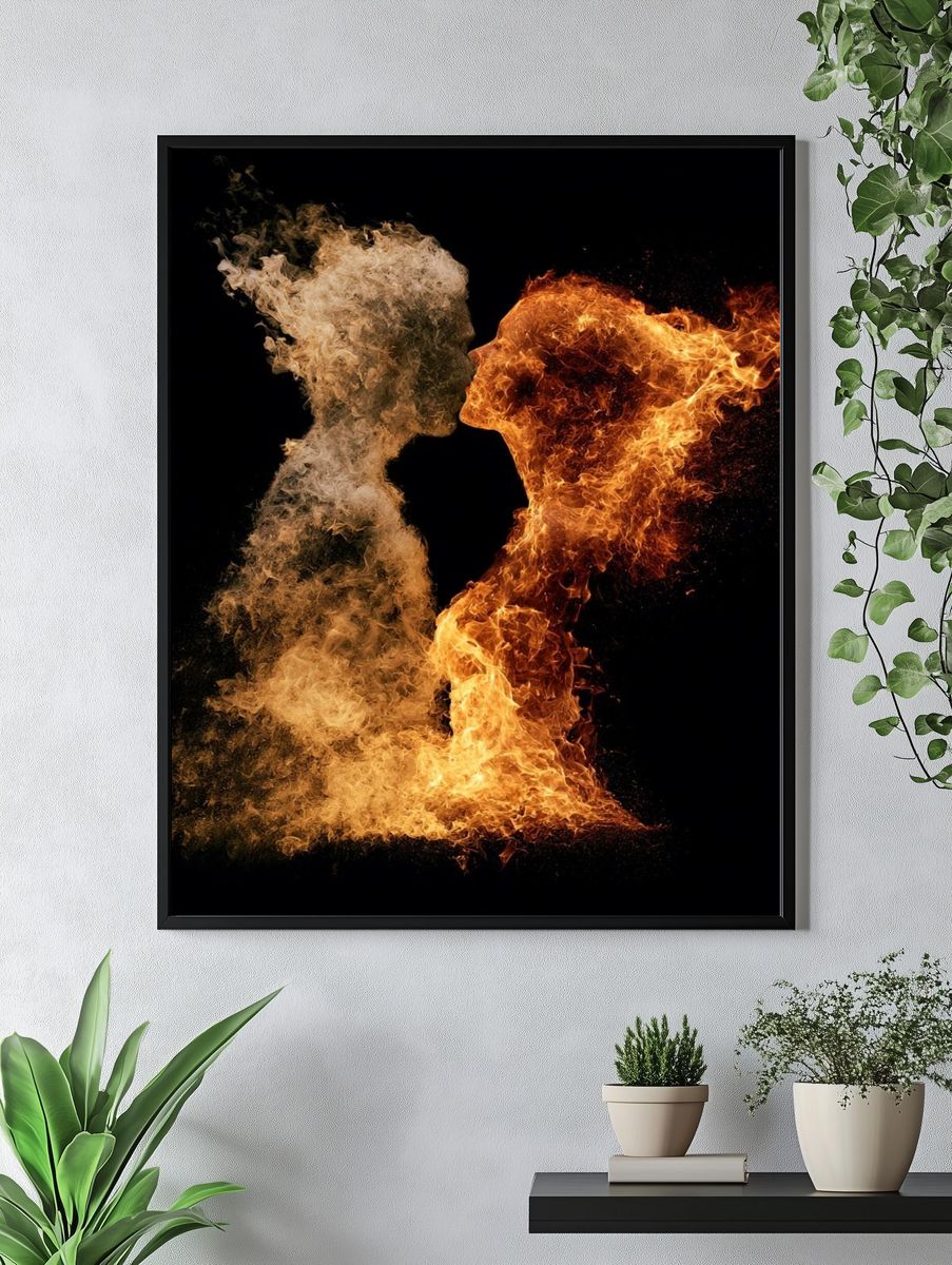 Fire and Smoke Lovers Poster. — room view 4