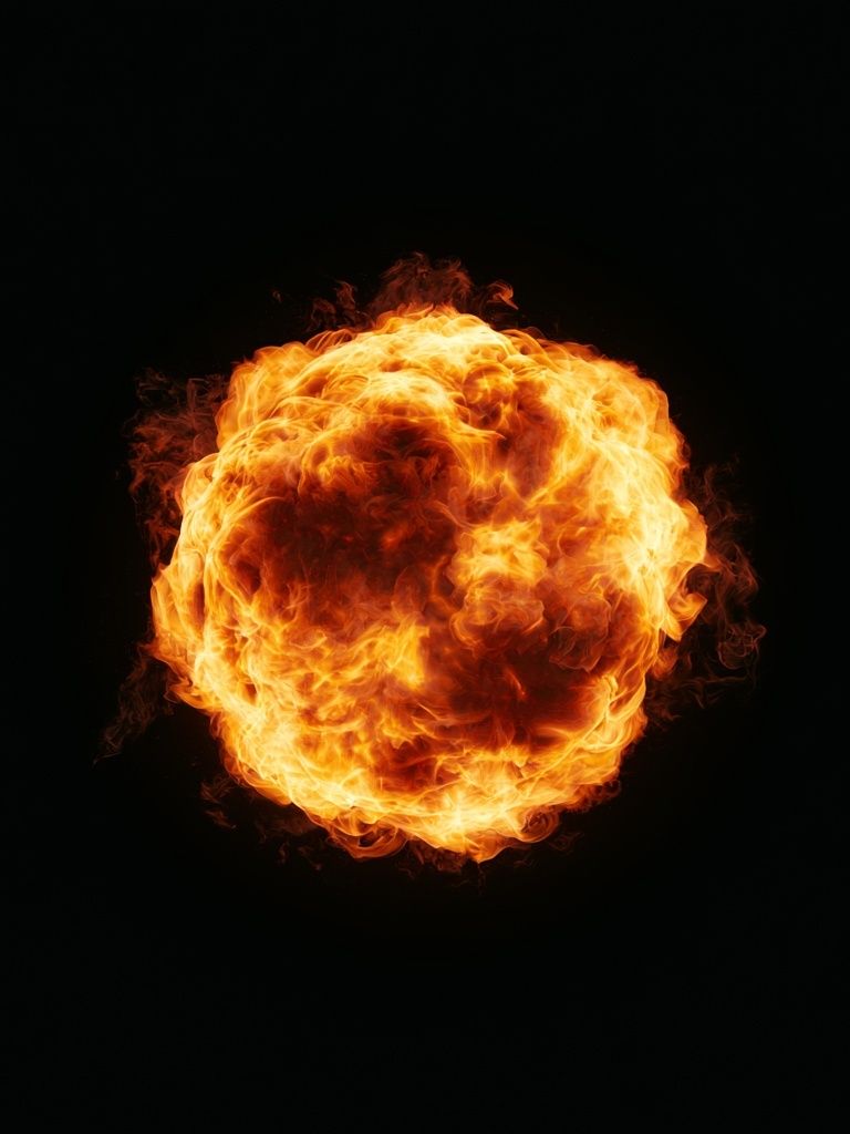 Fireball Explosion Photography Poster. poster detail