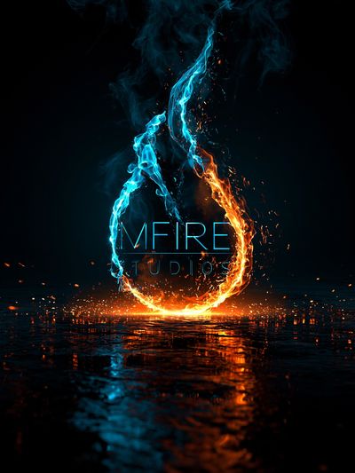 Fire and Ice Flame Poster. poster