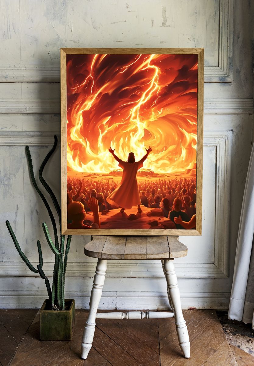 Firestorm Prophecy Illustration Poster. — room view 1