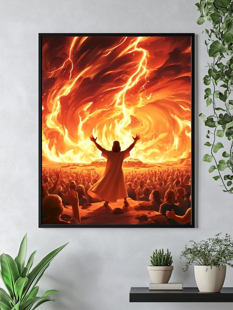 Firestorm Prophecy Illustration Poster. — room view 4