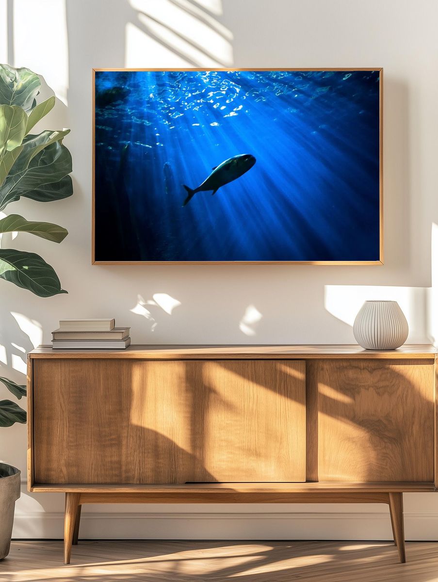 Underwater Fish Photography Poster. — room view 3
