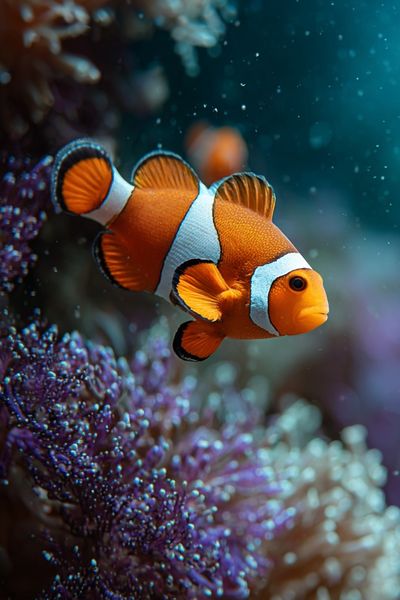 Clownfish Underwater Photography Poster. poster