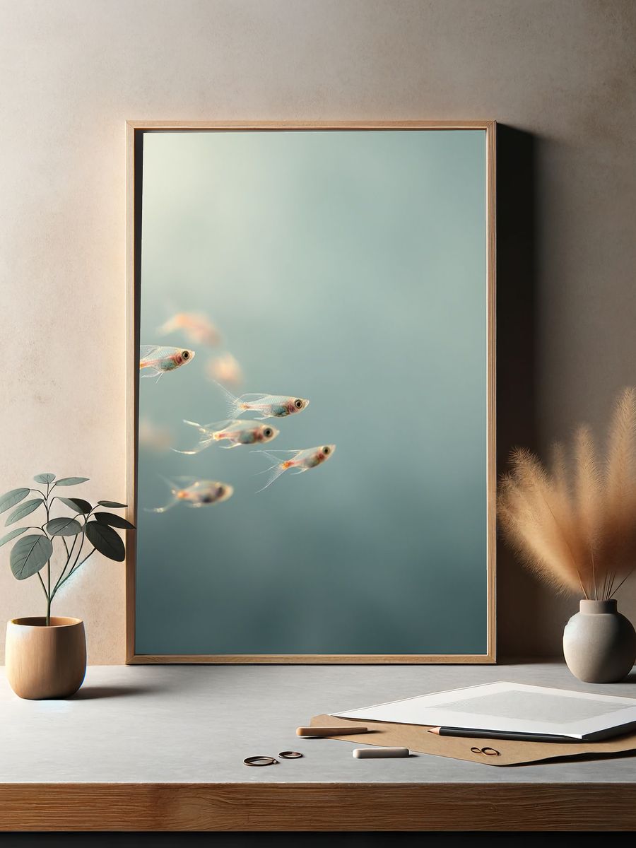 School of Fish — Photography Print. — room view 2