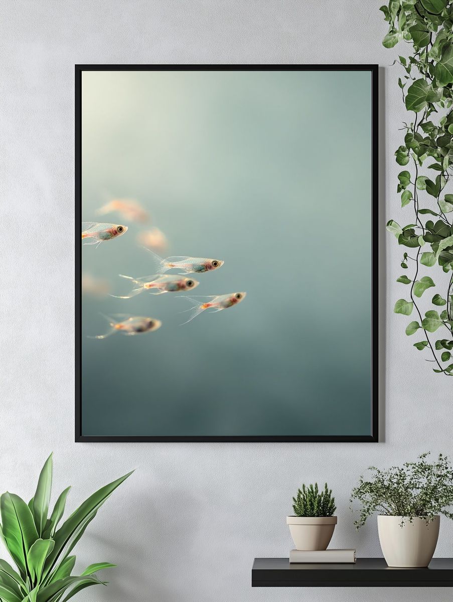 School of Fish — Photography Print. — room view 4