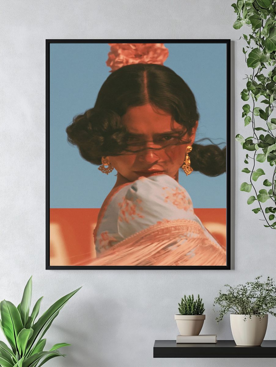 Frida Kahlo Portrait Photography Poster. — room view 4