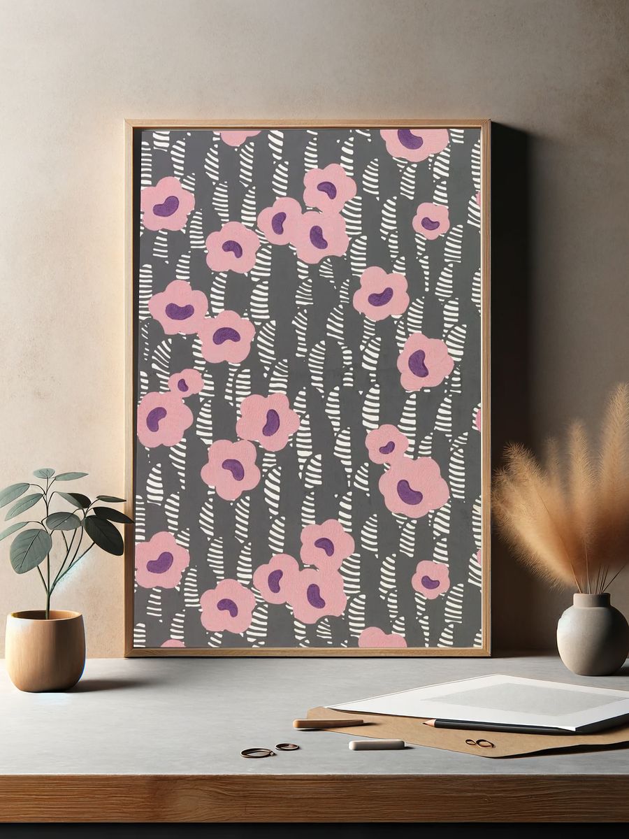 Floral Pattern — Illustration Print. — room view 2