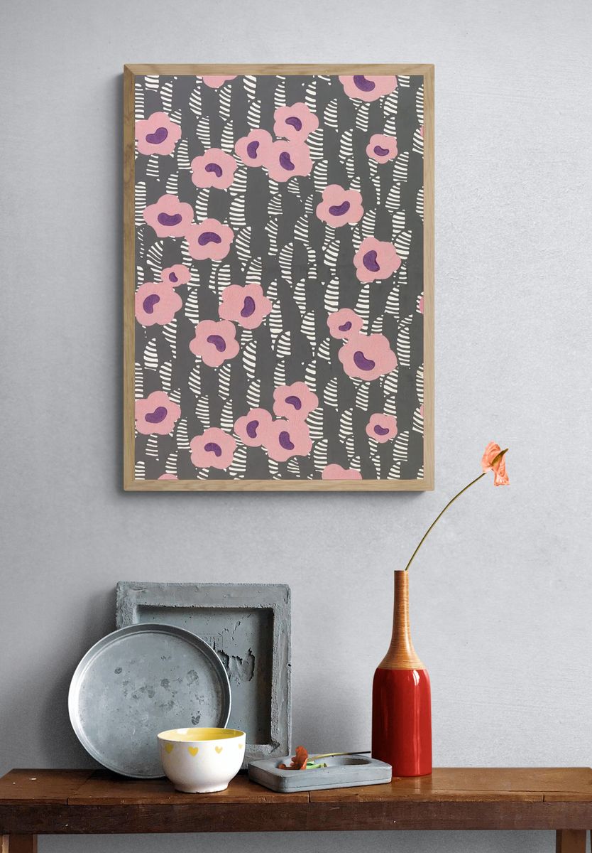 Floral Pattern — Illustration Print. — room view 3
