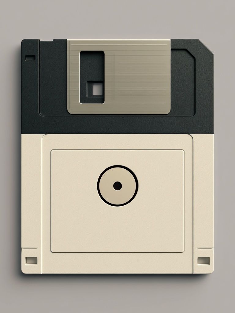 Floppy Disk Minimalist Poster. poster detail