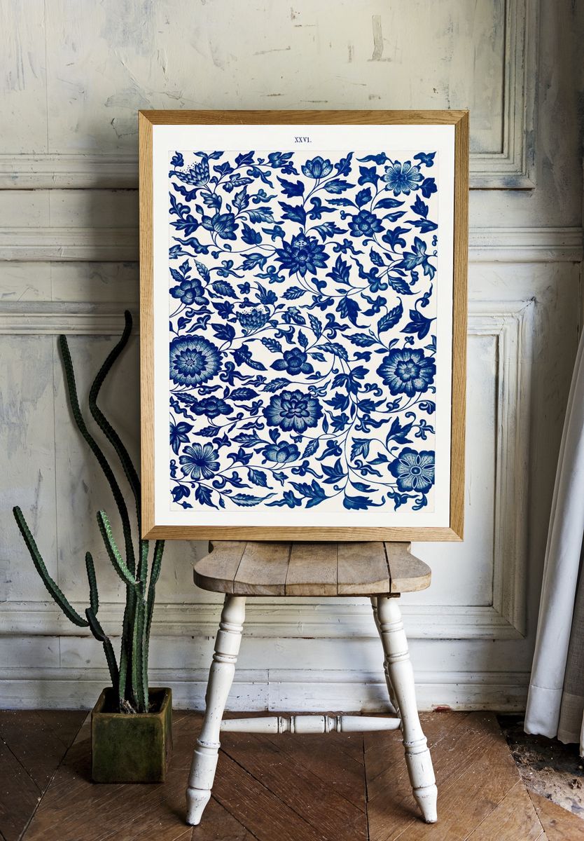 Floral Pattern — Vintage Print room preview