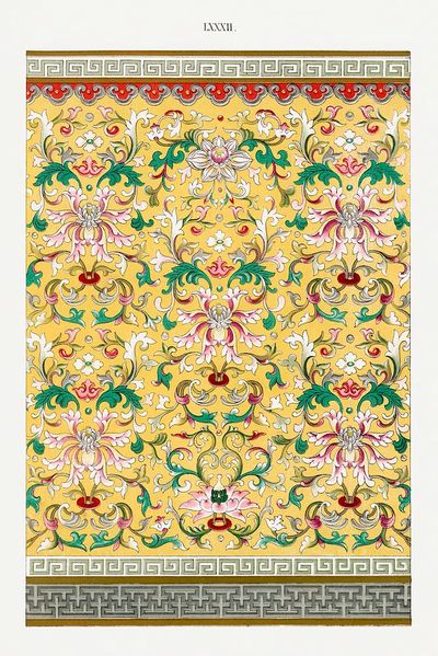 Floral Pattern Design — Vintage Print. poster