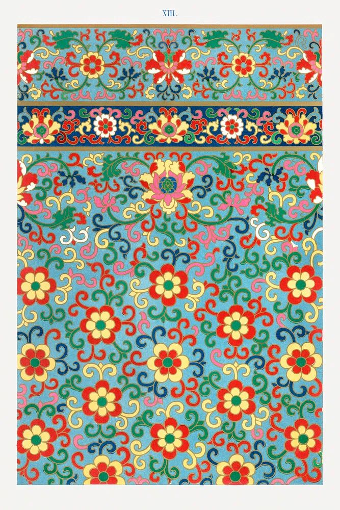 Floral Pattern Design Poster. poster detail
