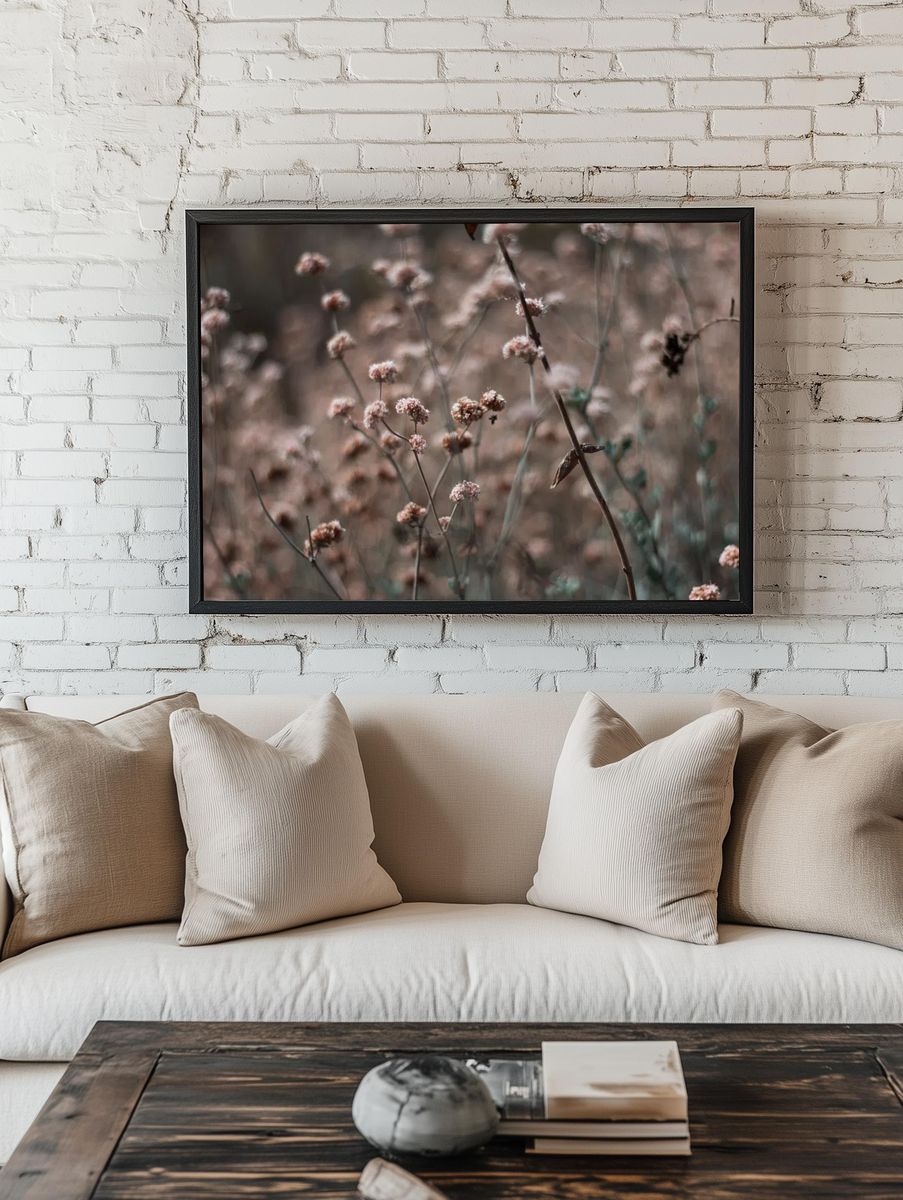 Delicate Floral Nature Poster room preview