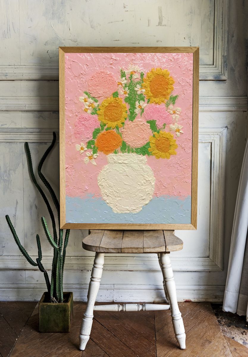 Floral Bouquet — Illustration Print. — room view 1