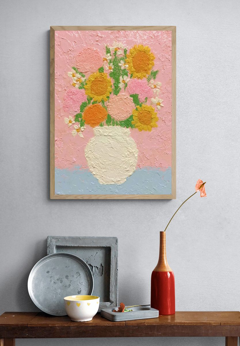 Floral Bouquet — Illustration Print. — room view 3
