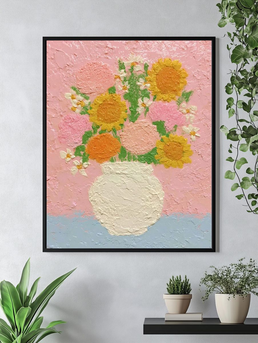 Floral Bouquet — Illustration Print. — room view 4