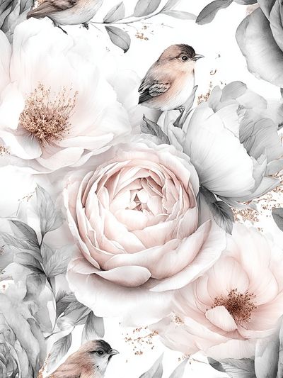 Floral Elegance — Watercolor Print. poster print