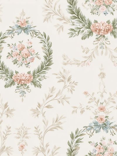 Floral Wreaths — Vintage Print