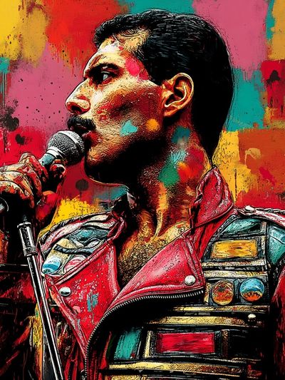 Freddie Mercury — Pop Art Poster.