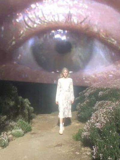 Fashion Model with Eye Projection