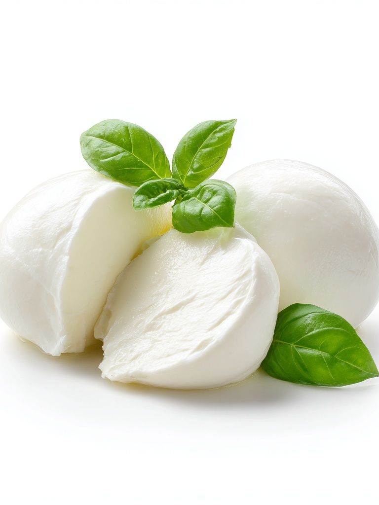 Fresh Mozzarella with Basil — Food Print. poster detail