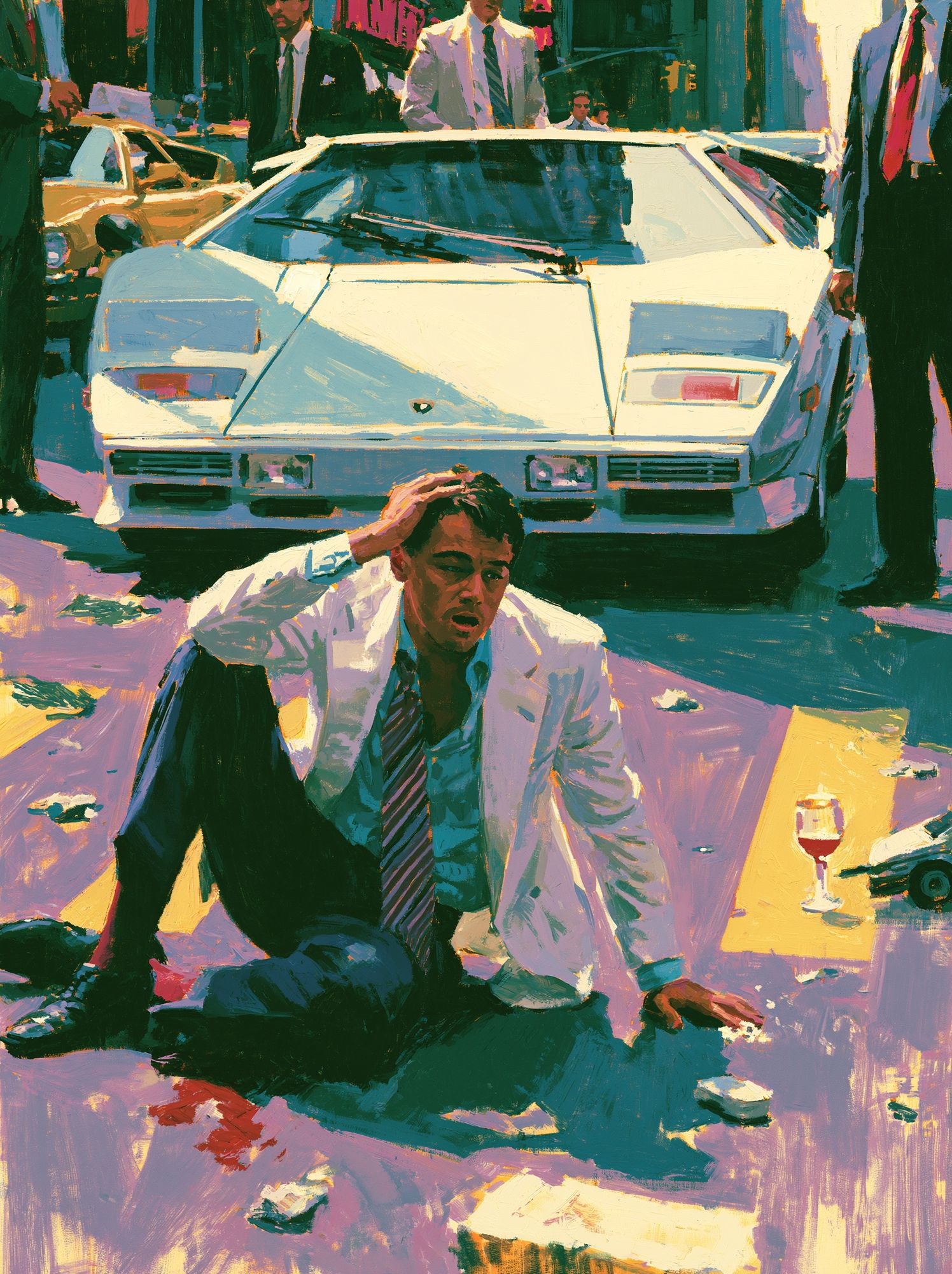 Neo-Noir Street Scene Poster. poster detail