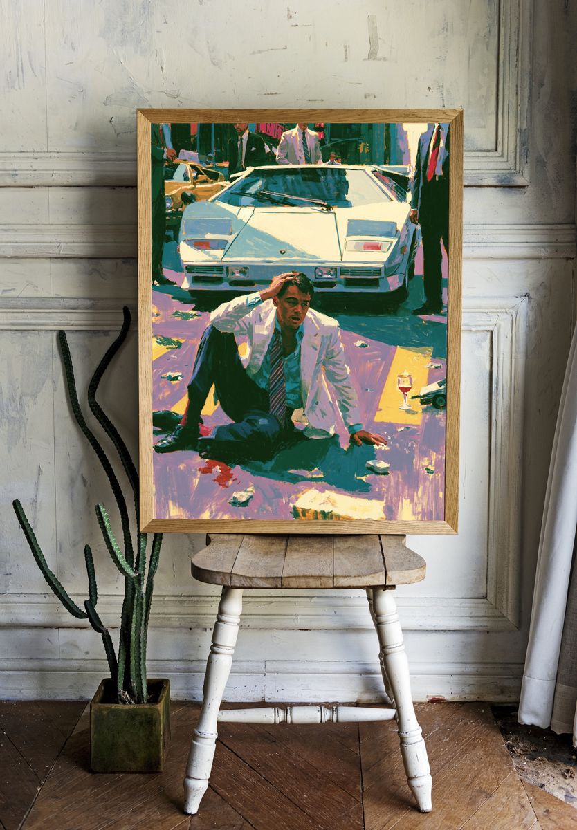 Neo-Noir Street Scene Poster. — room view 1