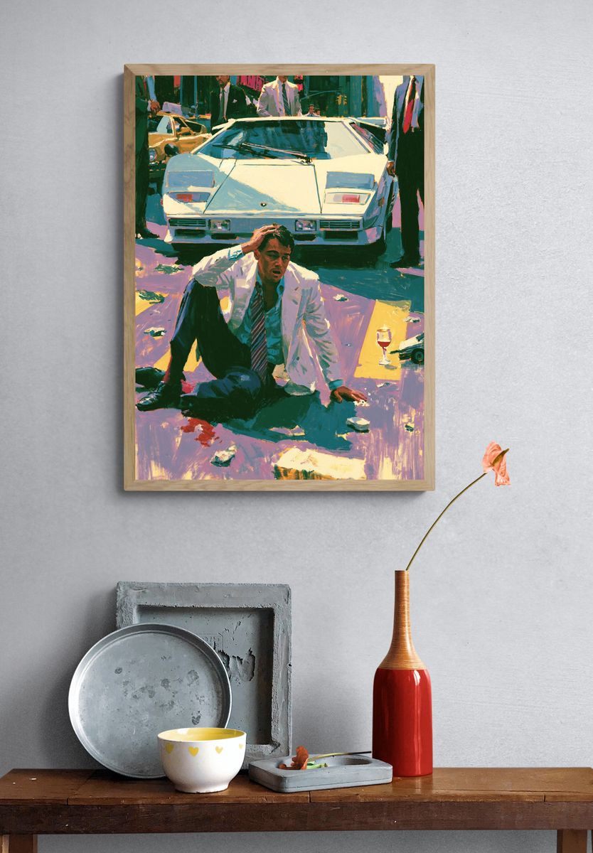Neo-Noir Street Scene Poster. — room view 3