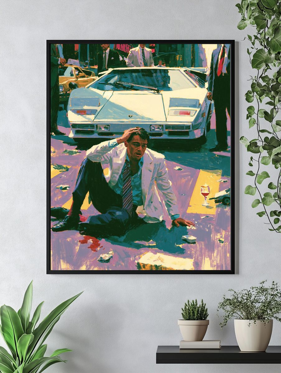 Neo-Noir Street Scene Poster. — room view 4