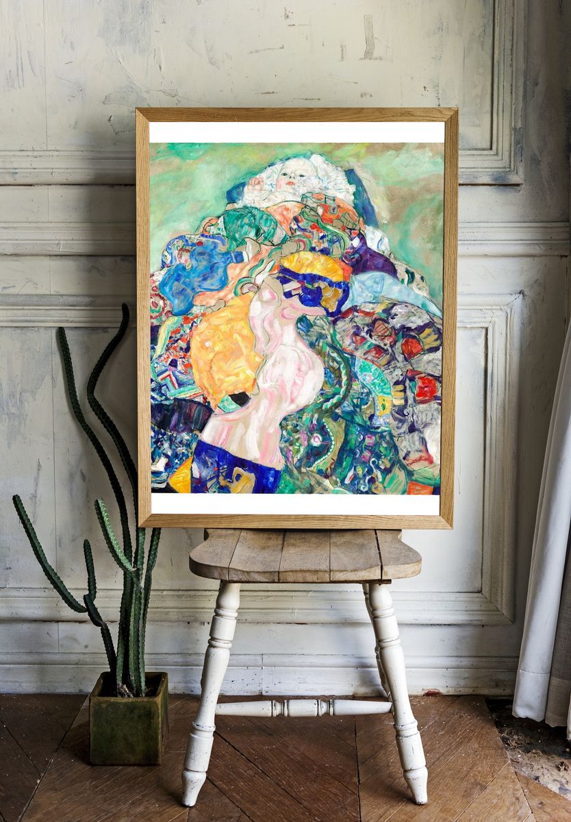 Abstract Figure Collage Poster. — room view 1