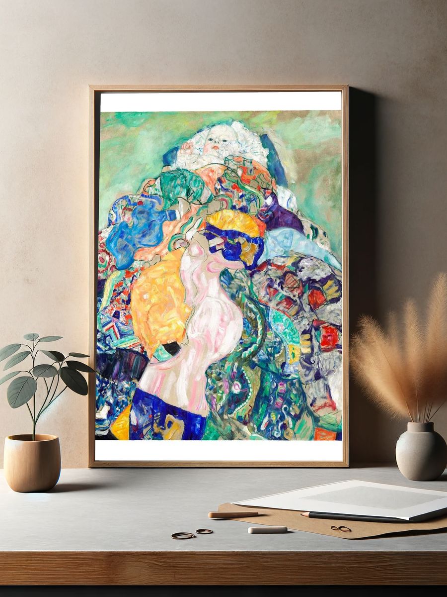Abstract Figure Collage Poster. — room view 2