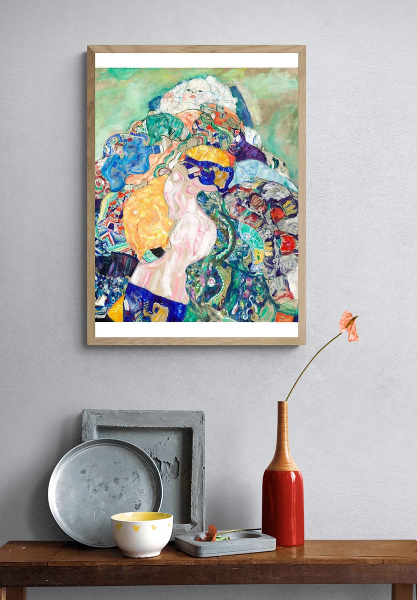 Abstract Figure Collage Poster. — room view 3