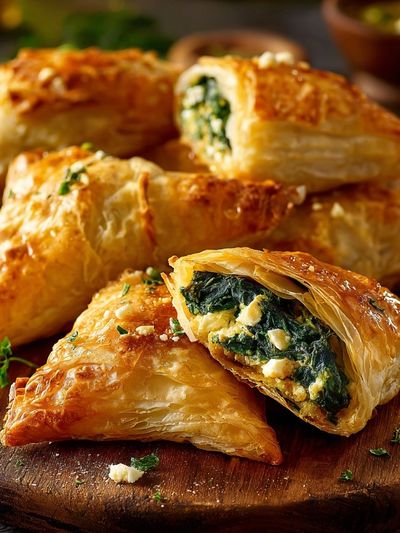 Spinach Puff Pastry Food Print.