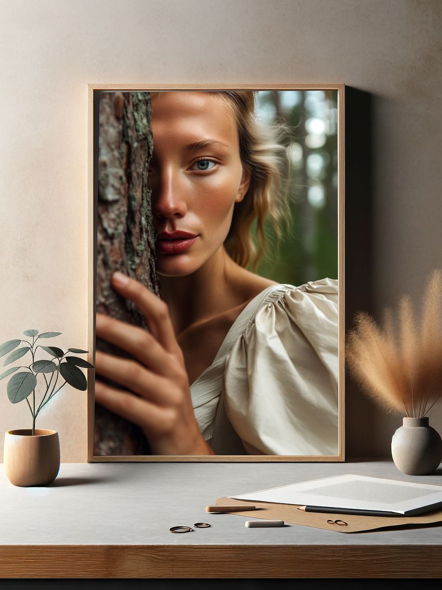 Forest Portrait Photography Poster. — room view 2