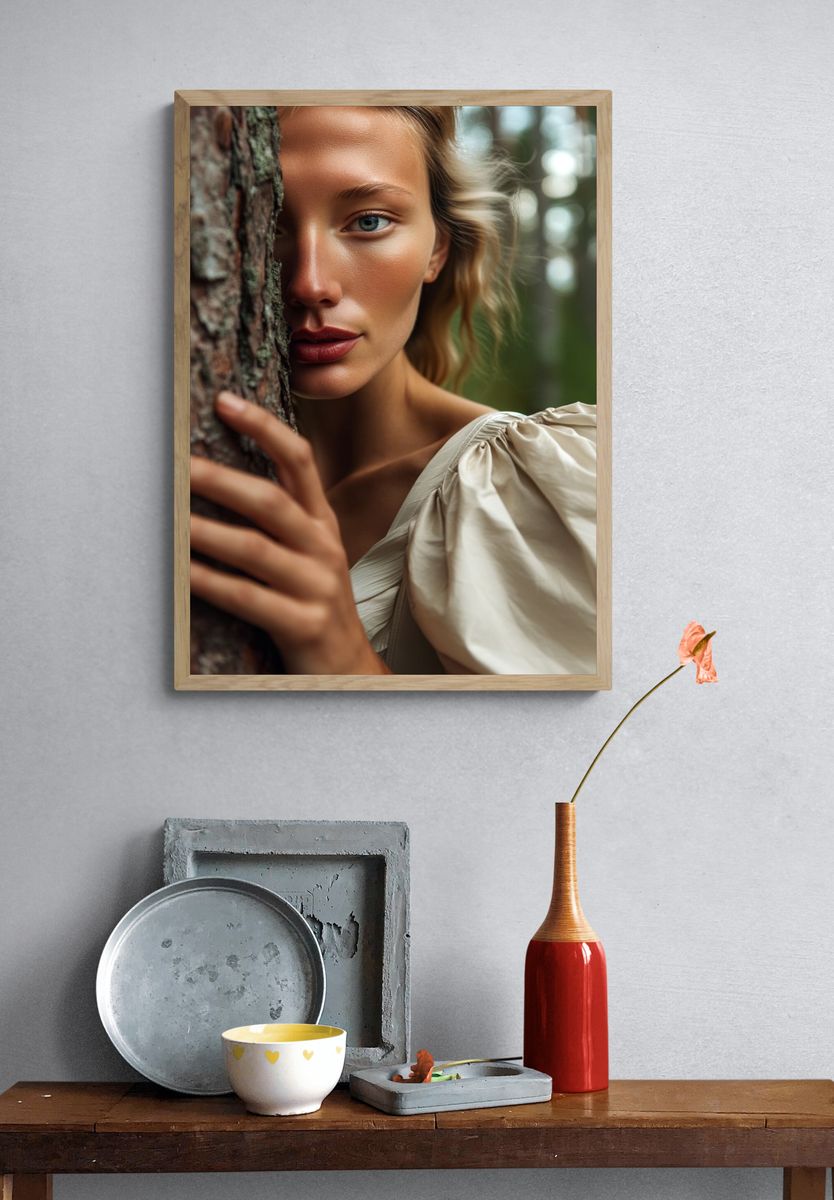 Forest Portrait Photography Poster. — room view 3