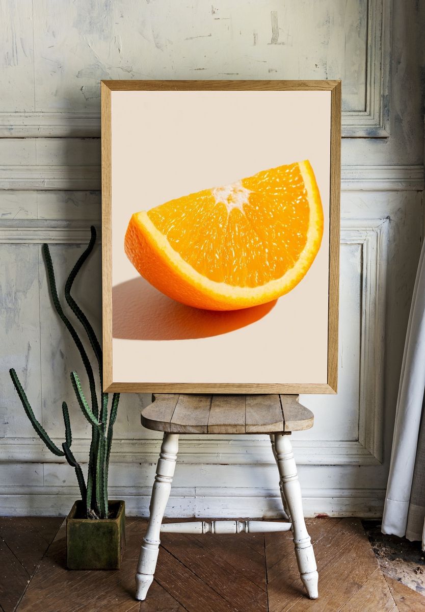 Fresh Orange Slice — Food Print. room preview