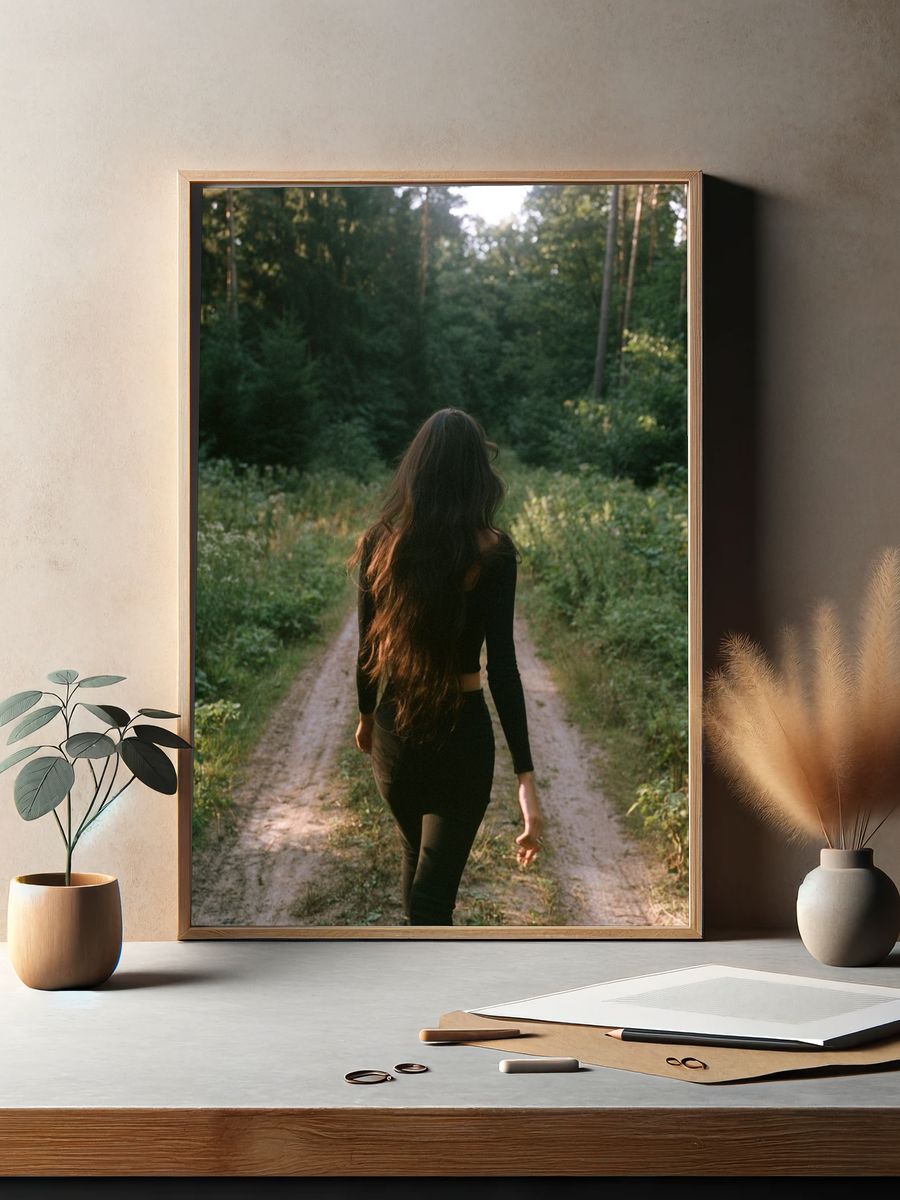 Forest Walk Photography Poster. — room view 2