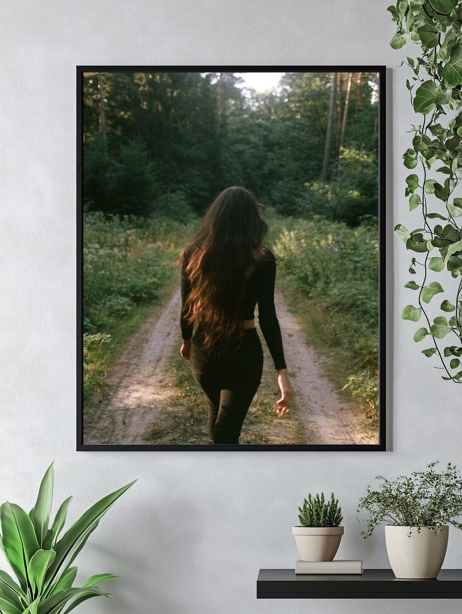 Forest Walk Photography Poster. — room view 4