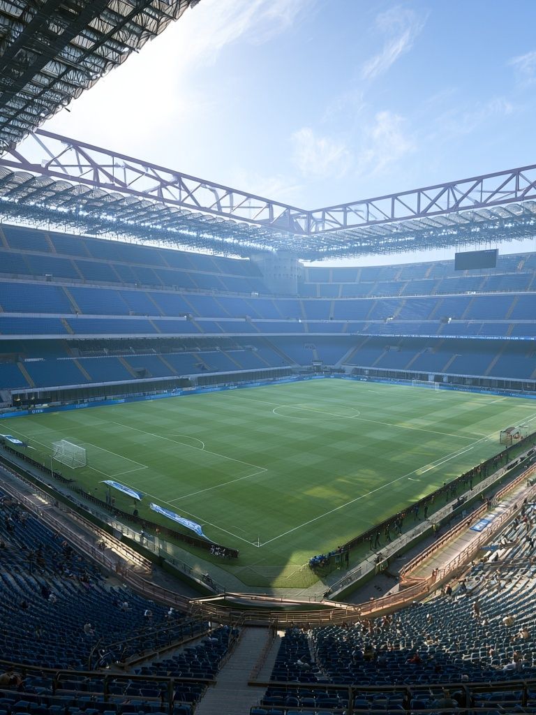 Empty Football Stadium Photography Poster. poster — photography art