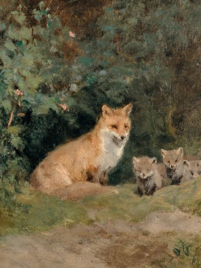 Fox Family — Fine Art Print. poster print