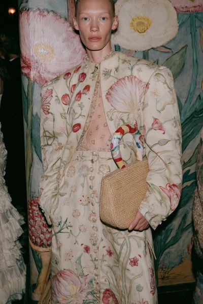 Floral Fashion Portrait Poster. poster