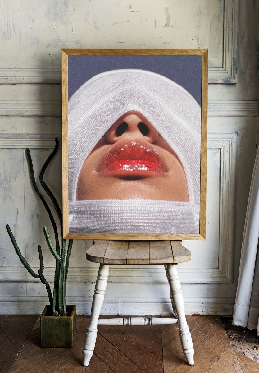 Glossy Lips — Fashion Photography Print. — room view 1