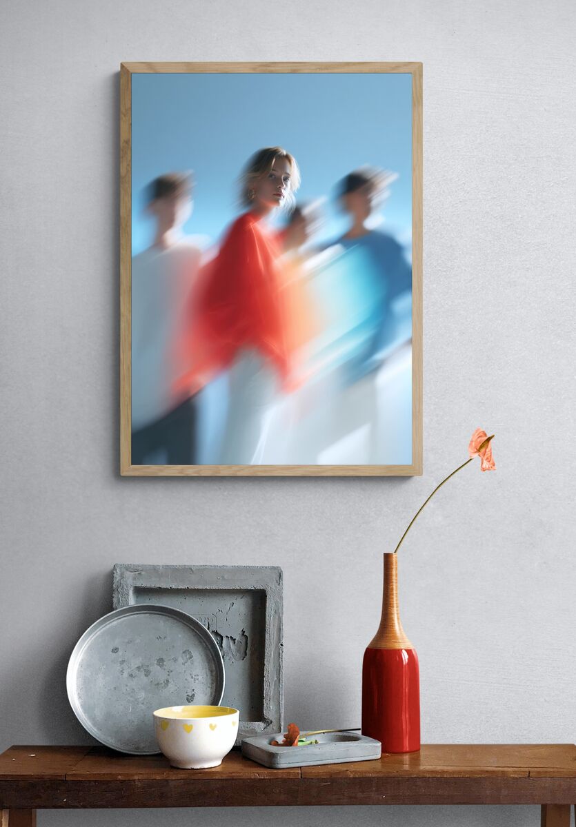 Dynamic Fashion Portrait Poster. — room view 3