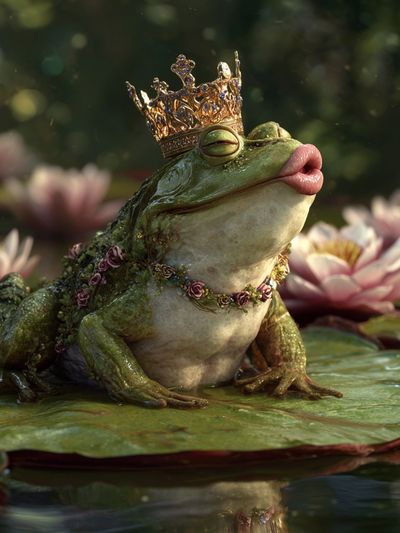 Royal Frog — Illustration Print. poster