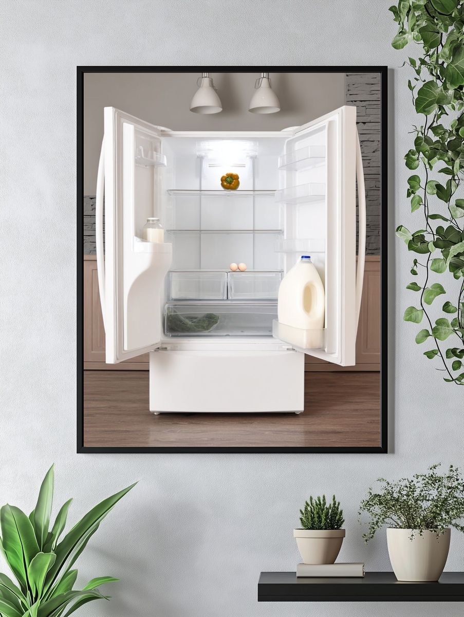Open Refrigerator — Photography Print. — room view 4