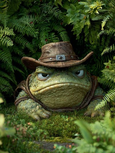 Adventurous Frog — Illustration Print. poster print
