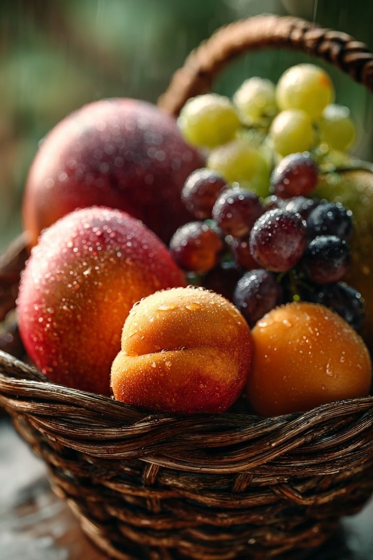 Fresh Fruit Basket — Food Art Print. poster detail