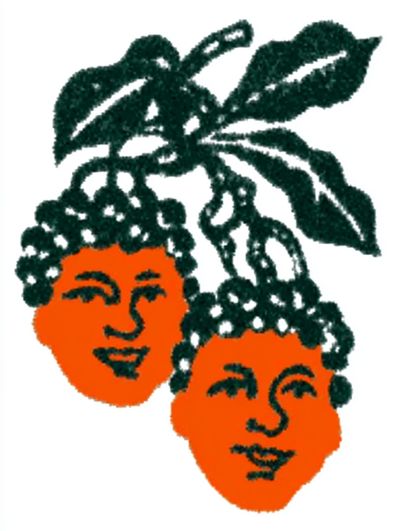 Fruity Faces — Illustration Print. poster print