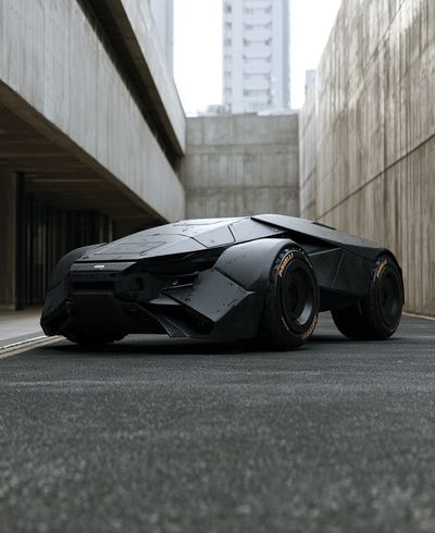 Futuristic Black Supercar Photography Poster. poster